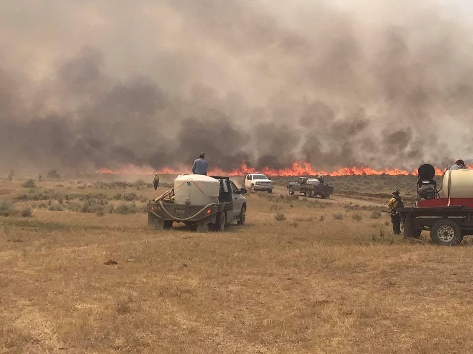 Fire on the L O Bar Ranch